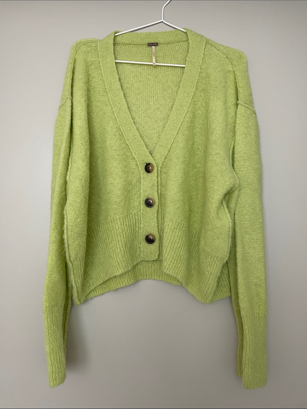 Alpaca-Blend Oversized Cardigan XS